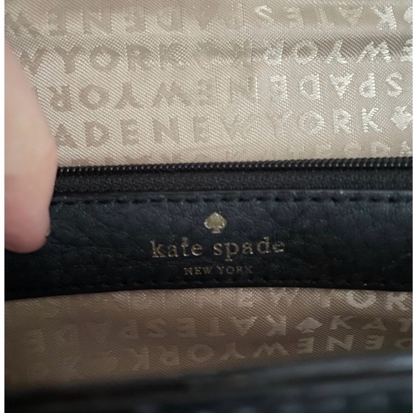 Kate Spade Black Pebbled Leather Crossbody Bag or Clutch - Picture 7 of 13